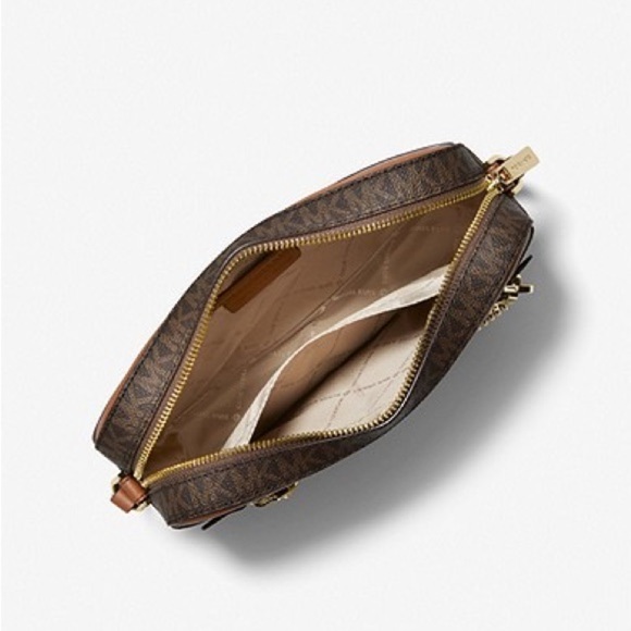 New MICHAEL MICHAEL KORS Jet Set Large Logo Crossbody Bag - Picture 3 of 8